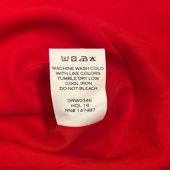 Draper James Solid Flutter Red Ruffle Mini Dress, Excellent Condition. - Picture 8 of 8